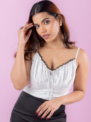 Andrea Front Tie Up Top